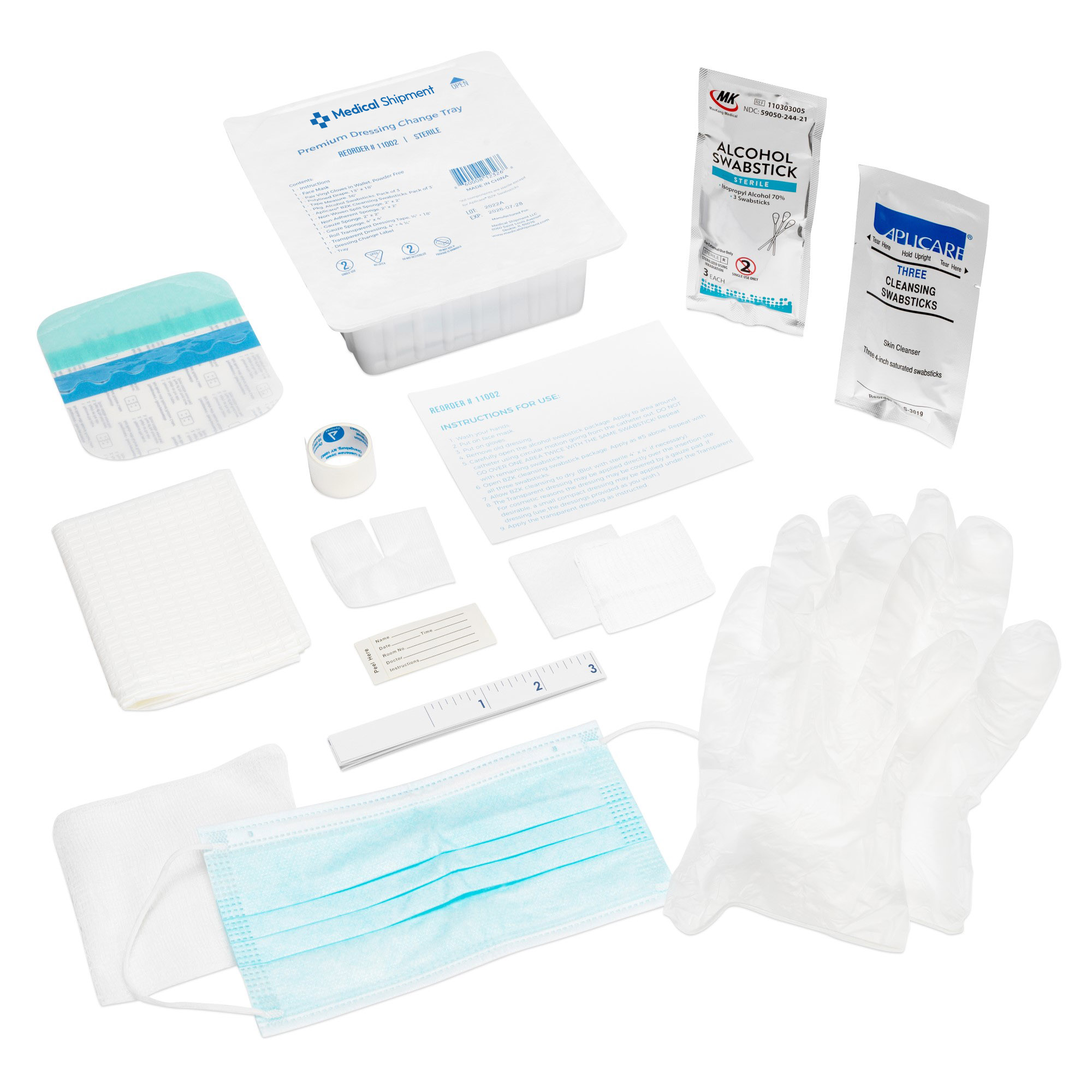 Premium dressing change tray